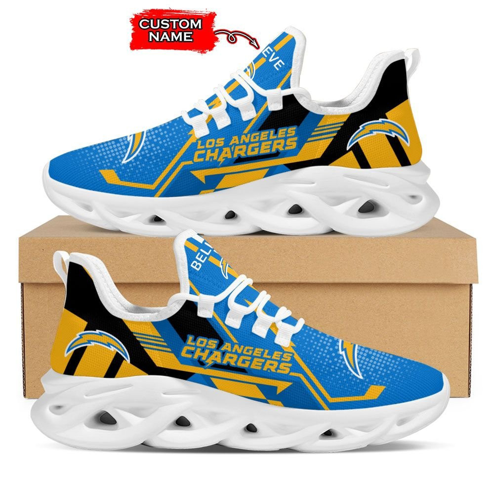 Ideafootwear Los Angeles Chargers Max Soul Shoes Sneakers For Men And Women 16
