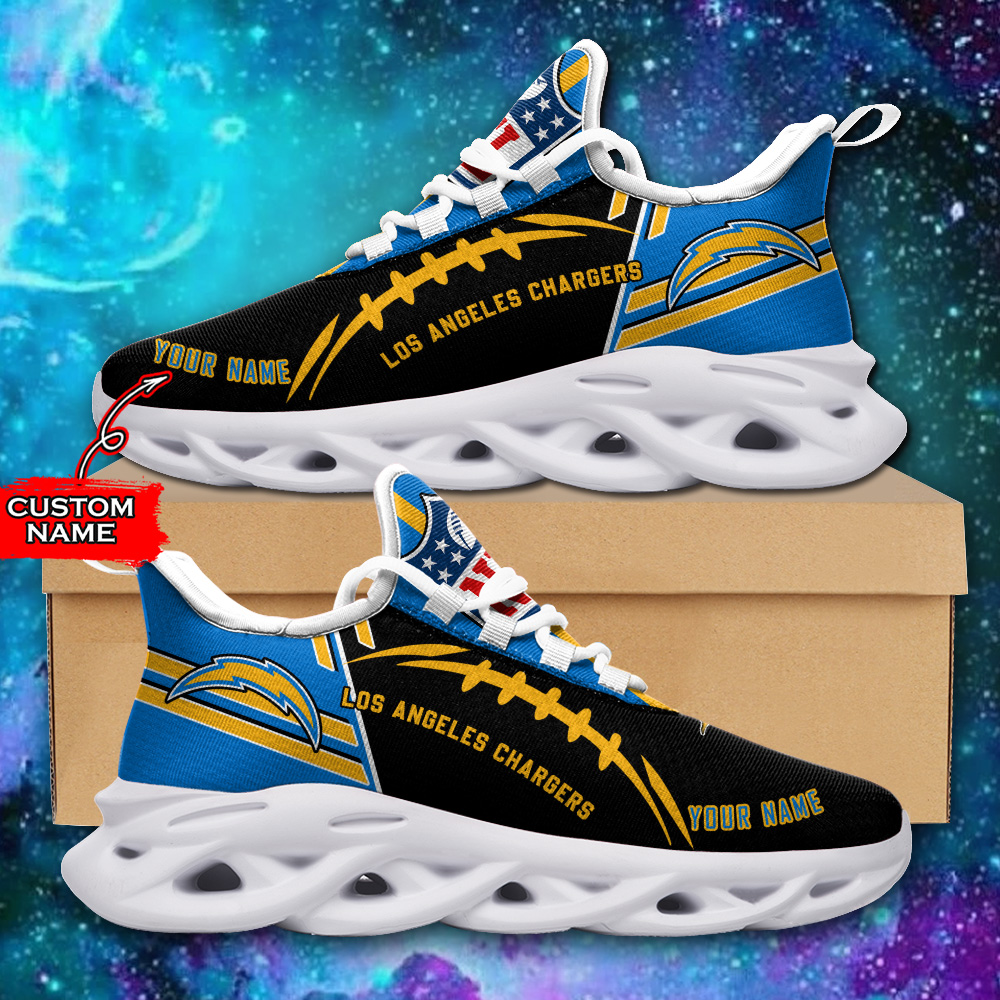 Ideafootwear Los Angeles Chargers Max Soul Shoes Sneakers For Men And Women 13
