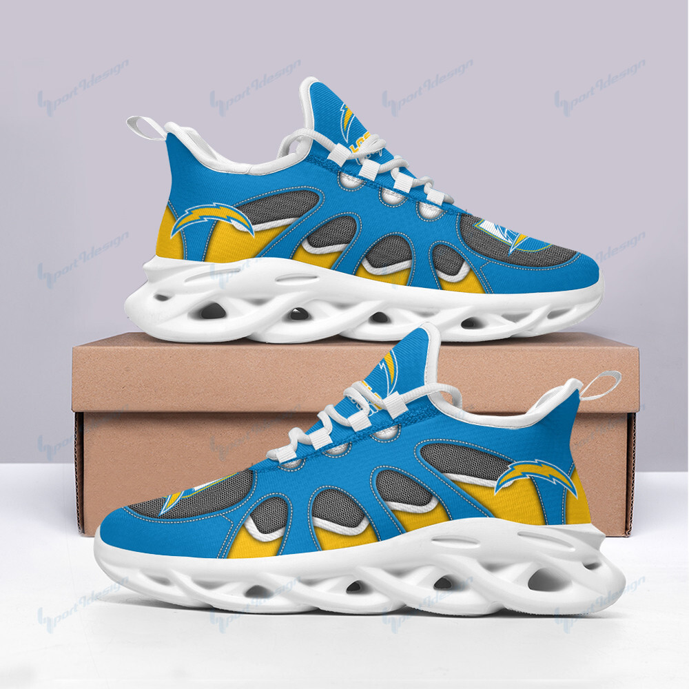 Ideafootwear Los Angeles Chargers Max Soul Shoes Sneakers For Men And Women 8