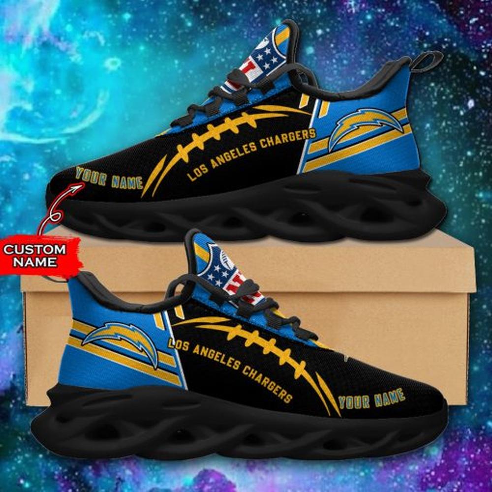 Ideafootwear Los Angeles Chargers Max Soul Shoes Sneakers For Men And Women 13
