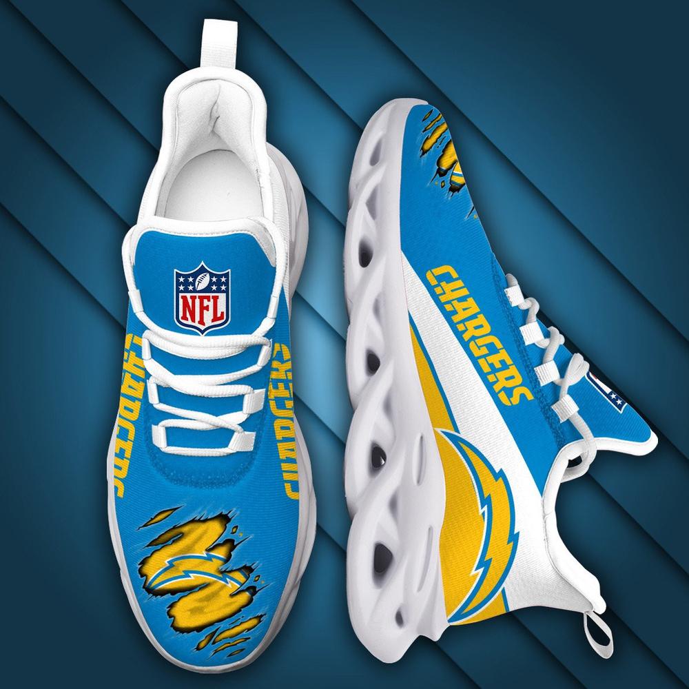 Ideafootwear Los Angeles Chargers Max Soul Shoes Sneakers For Men And Women 9