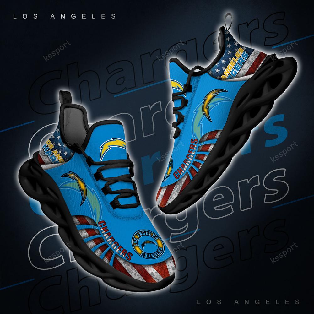 Ideafootwear Los Angeles Chargers Max Soul Shoes Sneakers For Men And Women 3