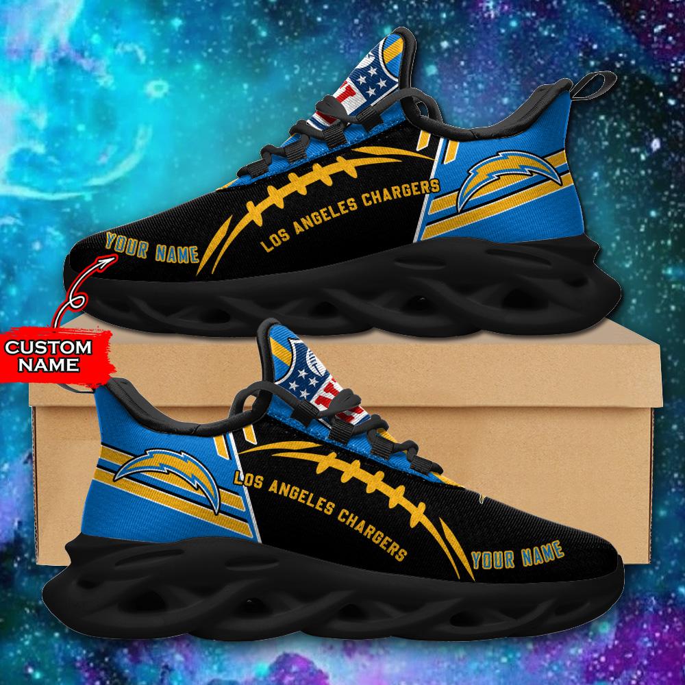 Ideafootwear Los Angeles Chargers Max Soul Shoes Sneakers For Men And Women 13