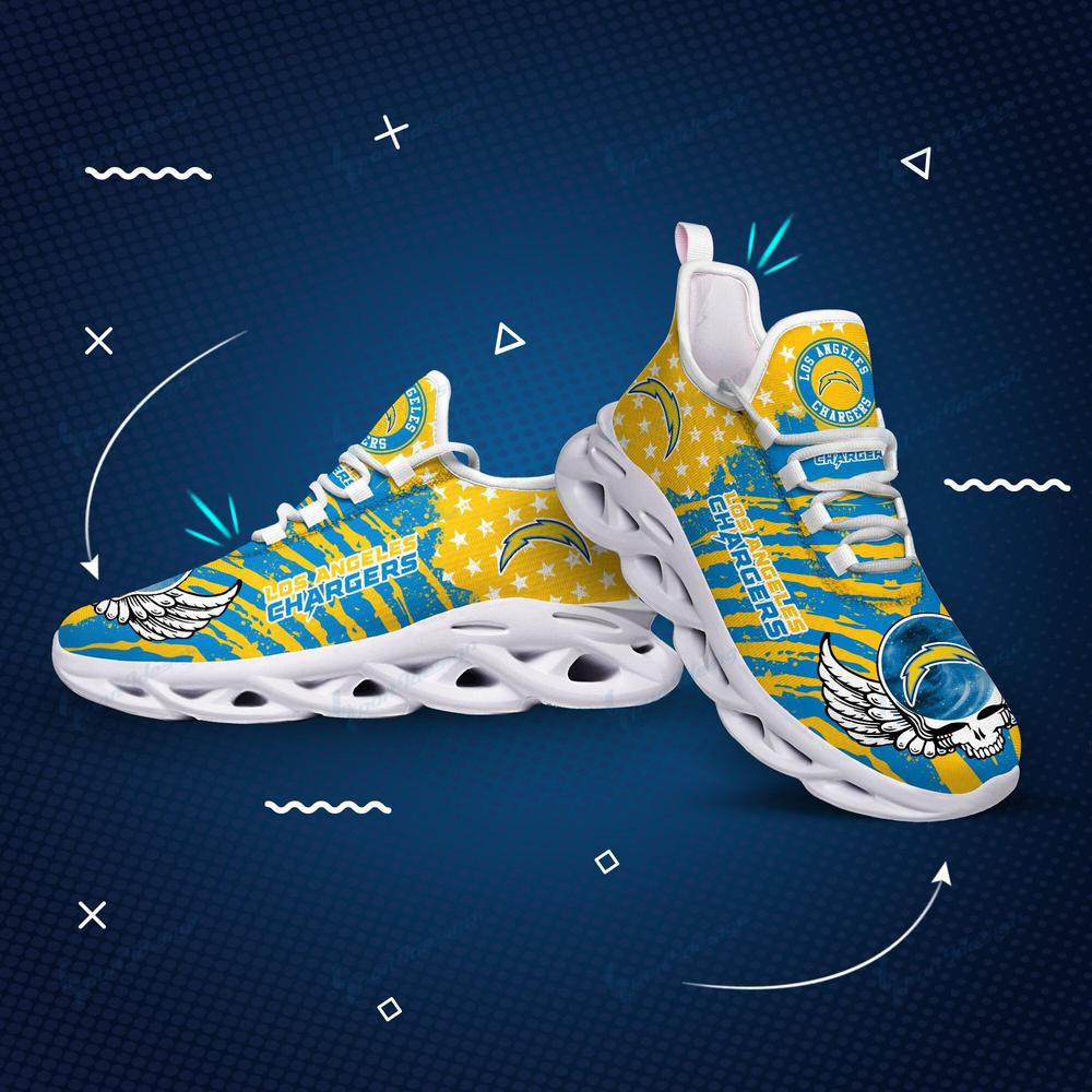 Ideafootwear Los Angeles Chargers Max Soul Shoes Sneakers For Men And Women 19