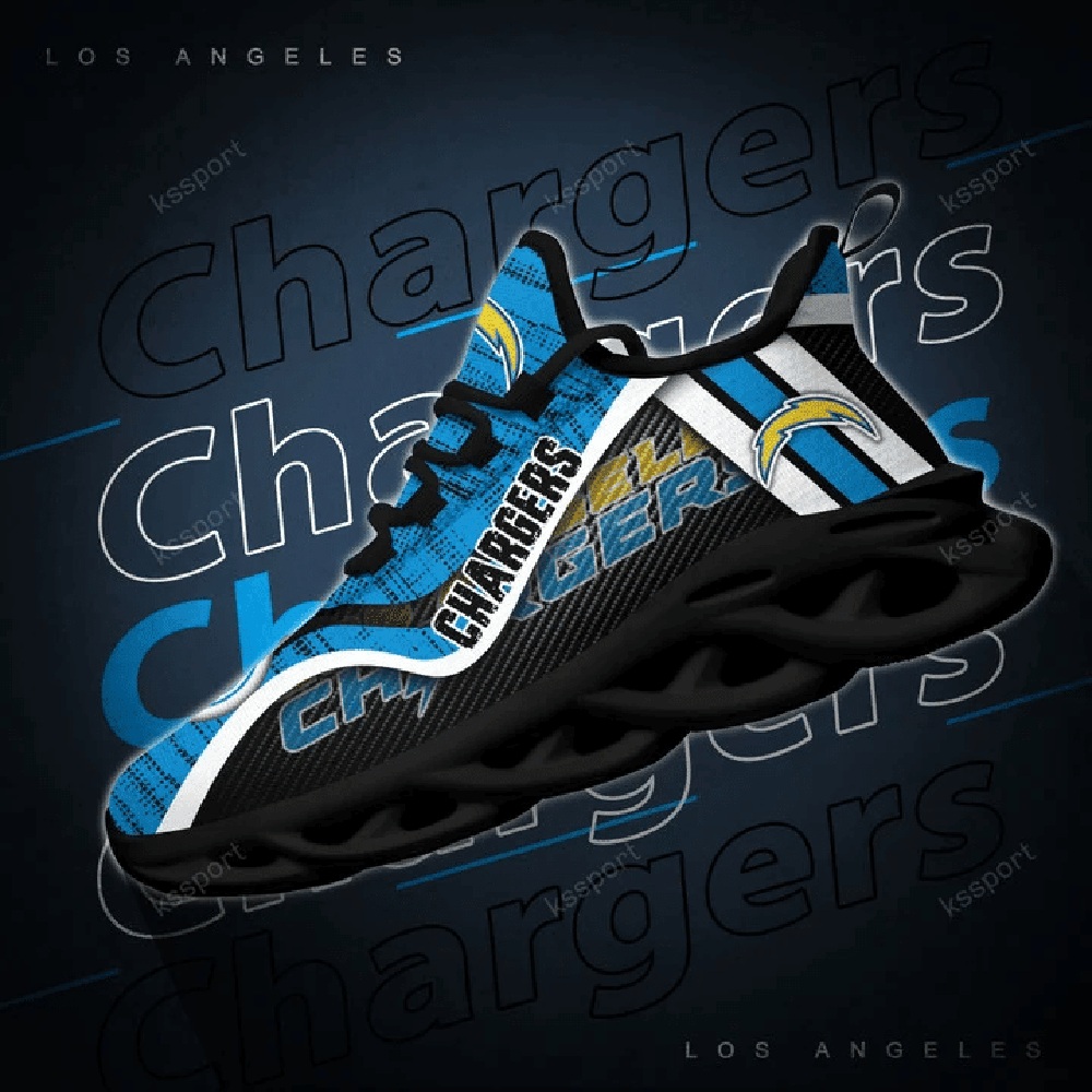 Ideafootwear Los Angeles Chargers Max Soul Shoes Sneakers For Men And Women 5
