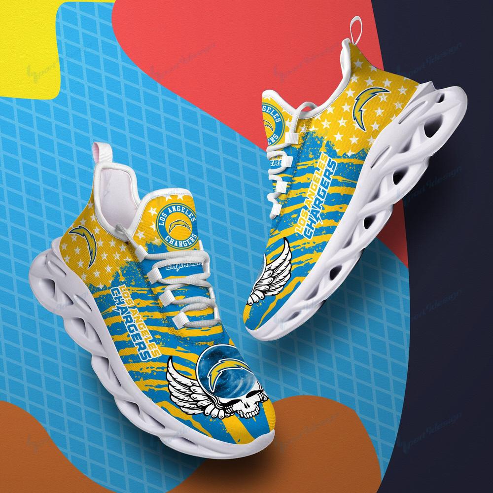 Ideafootwear Los Angeles Chargers Max Soul Shoes Sneakers For Men And Women 19