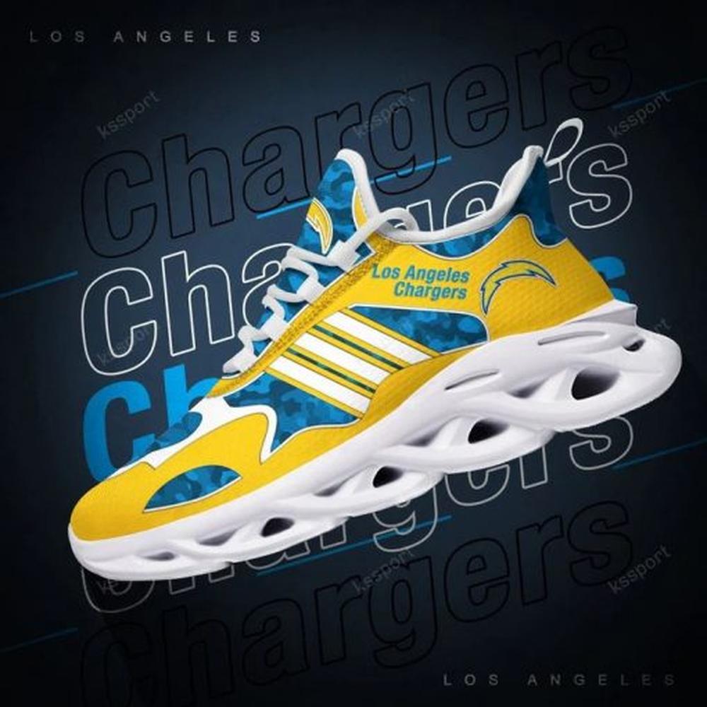 Ideafootwear Los Angeles Chargers Max Soul Shoes Sneakers For Men And Women 25