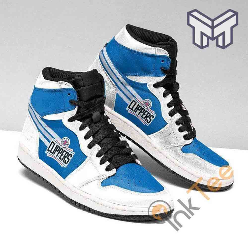 Ideafootwear Los Angeles Clippers AJ1 High Sneakers Shoes For Men And Women 3
