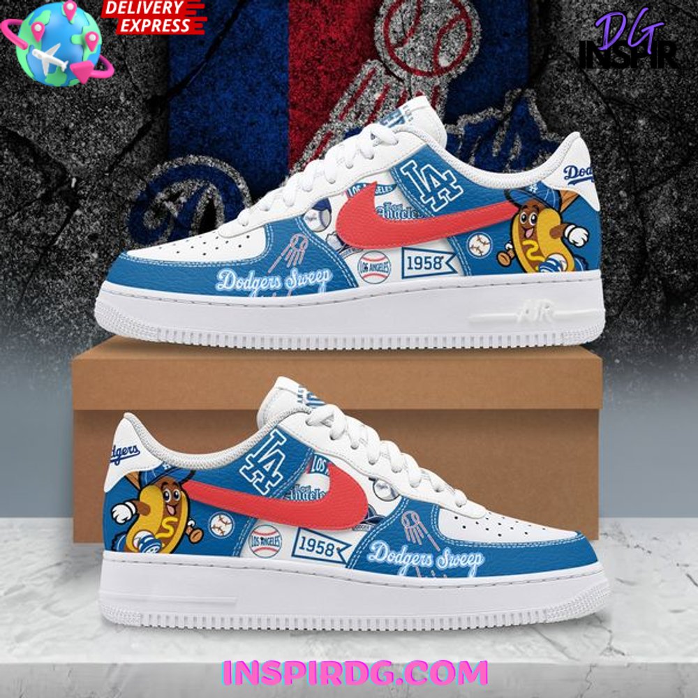 Ideafootwear Los Angeles Dodgers Air Low-Top Sneakers Shoes For Men And Women 8