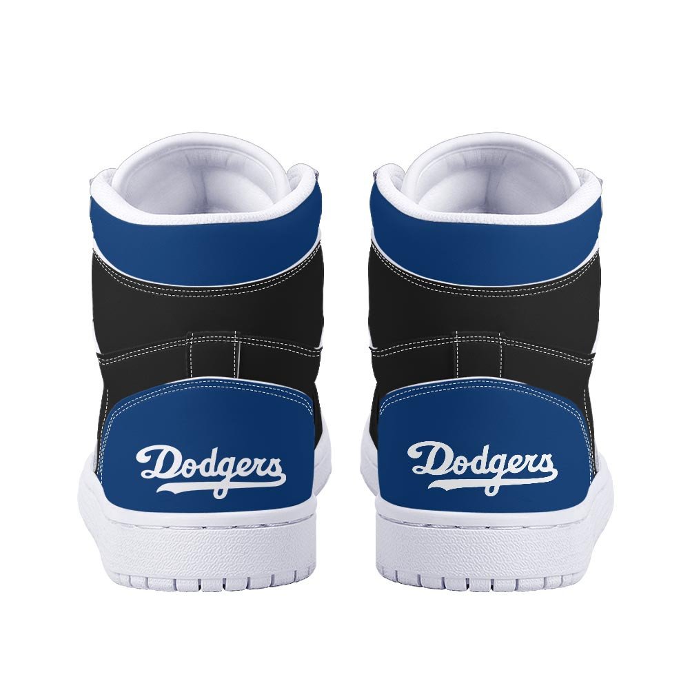 Ideafootwear Los Angeles Dodgers AJ1 High Sneakers Shoes For Men And Women 8