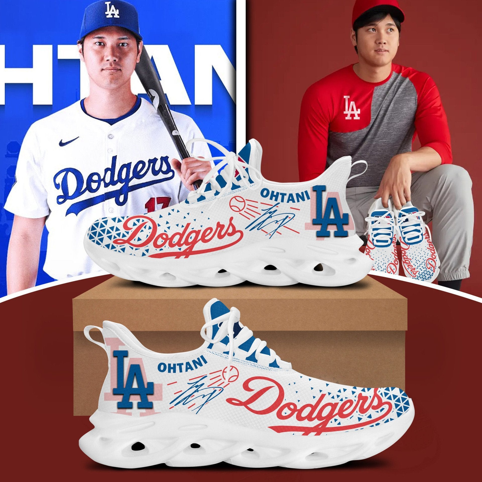 Ideafootwear Los Angeles Dodgers Max Soul Shoes Sneakers For Men And Women 1