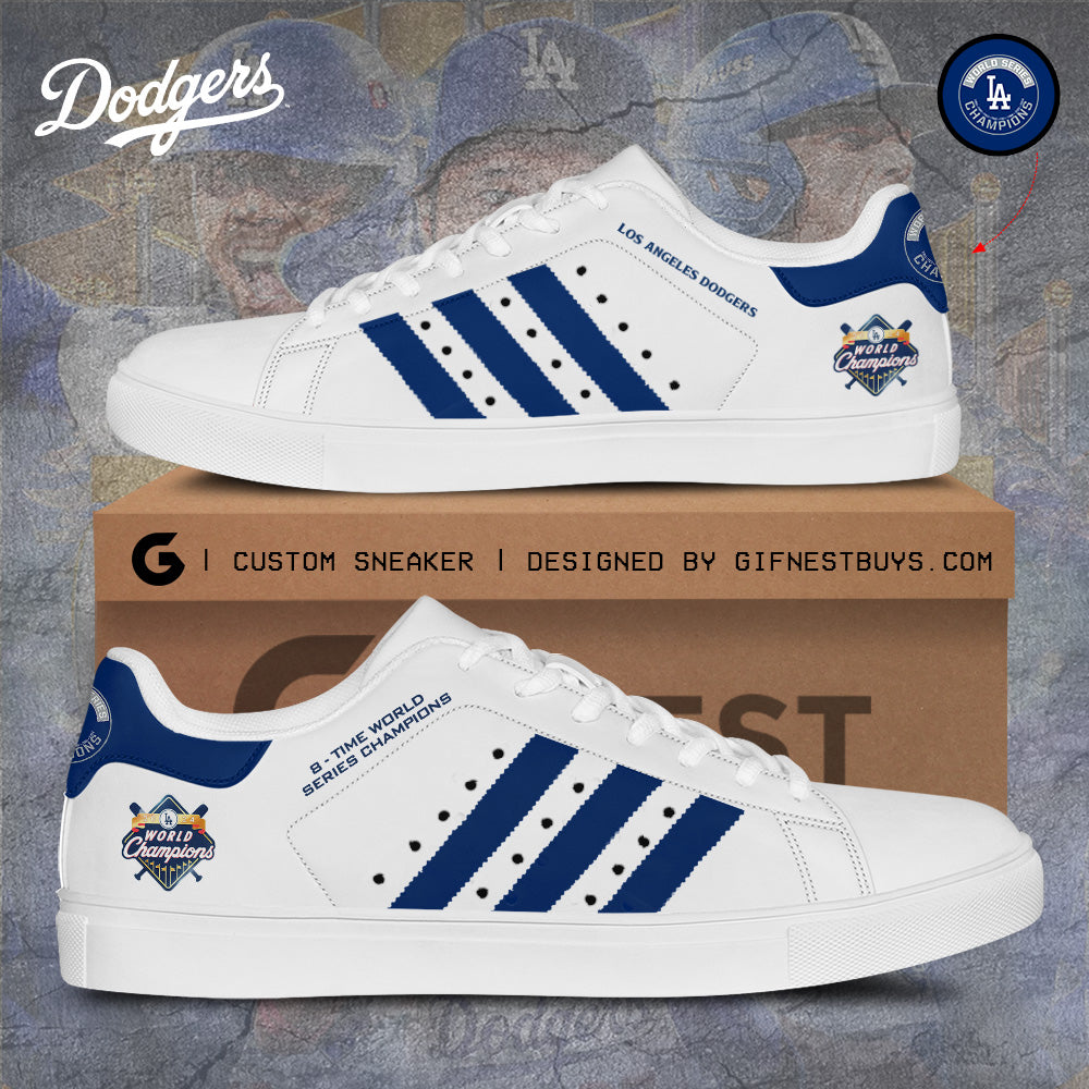 Ideafootwear Los Angeles Dodgers Skate Stan Shoes Sneakes For Men And Women 2
