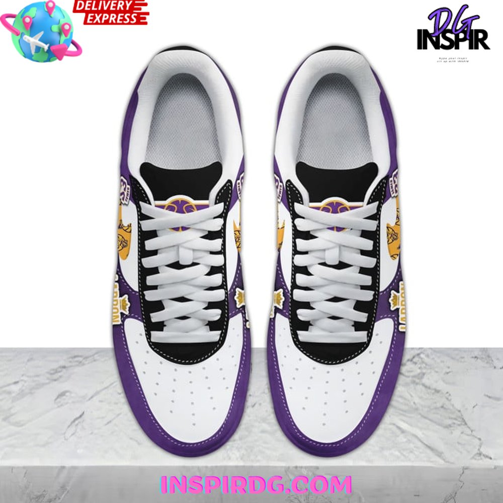 Ideafootwear Los Angeles Lakers Air Low-Top Sneakers Shoes For Men And Women 7