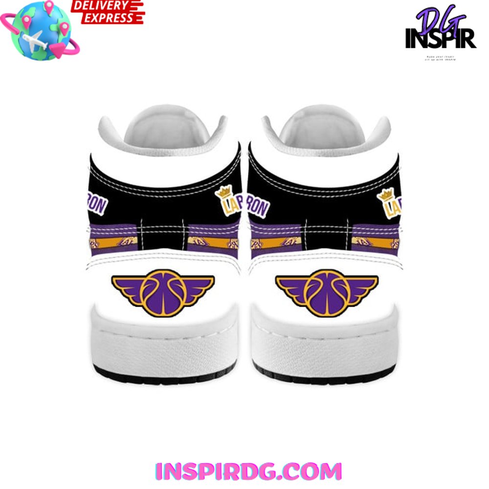 Ideafootwear Los Angeles Lakers AJ1 High Sneakers Shoes For Men And Women 8
