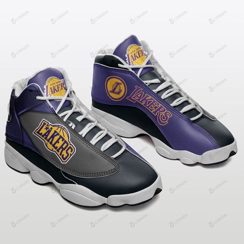 Ideafootwear Los Angeles Lakers AJ13 Sneakers Shoes For Men And Women 15