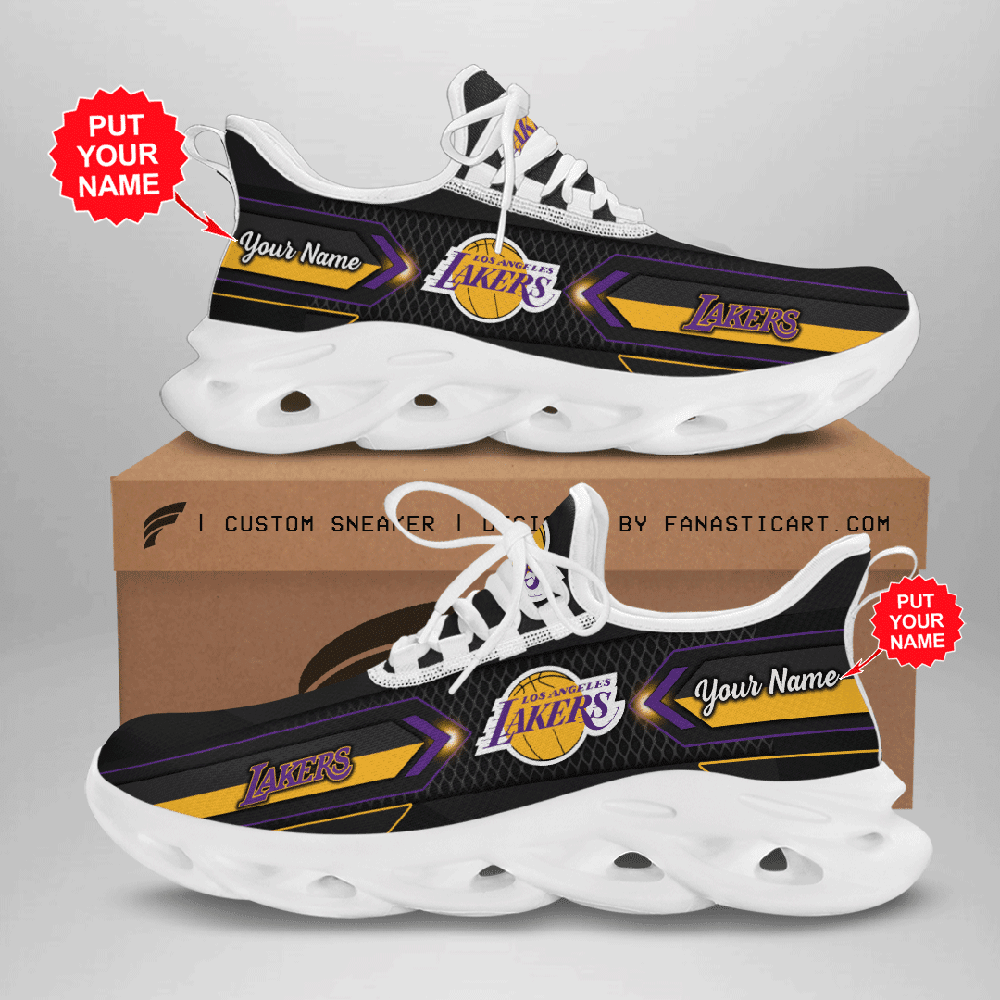 Ideafootwear Los Angeles Lakers Max Soul Shoes Sneakers For Men And Women 10