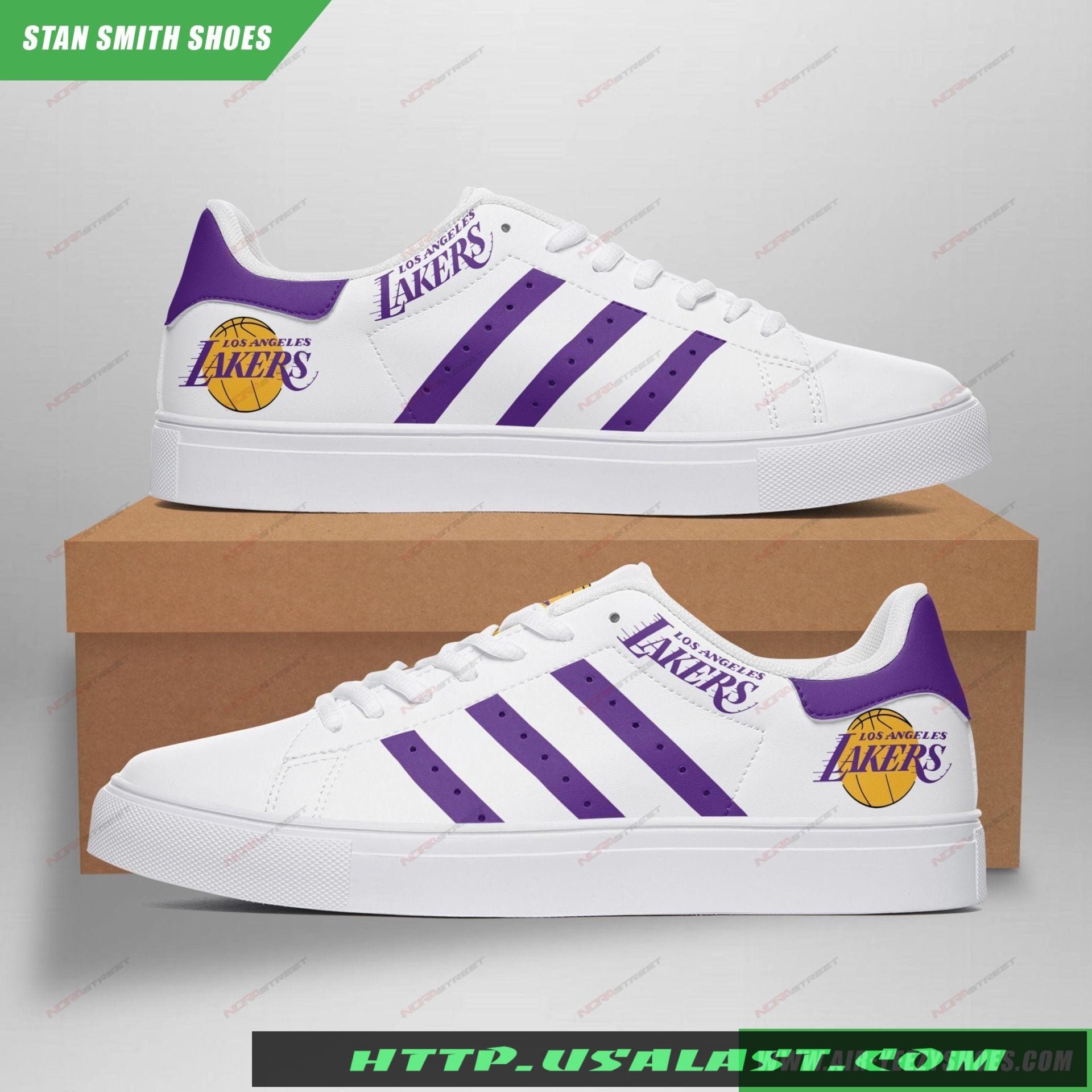 Ideafootwear Los Angeles Lakers Skate Stan Shoes Sneakes For Men And Women 1