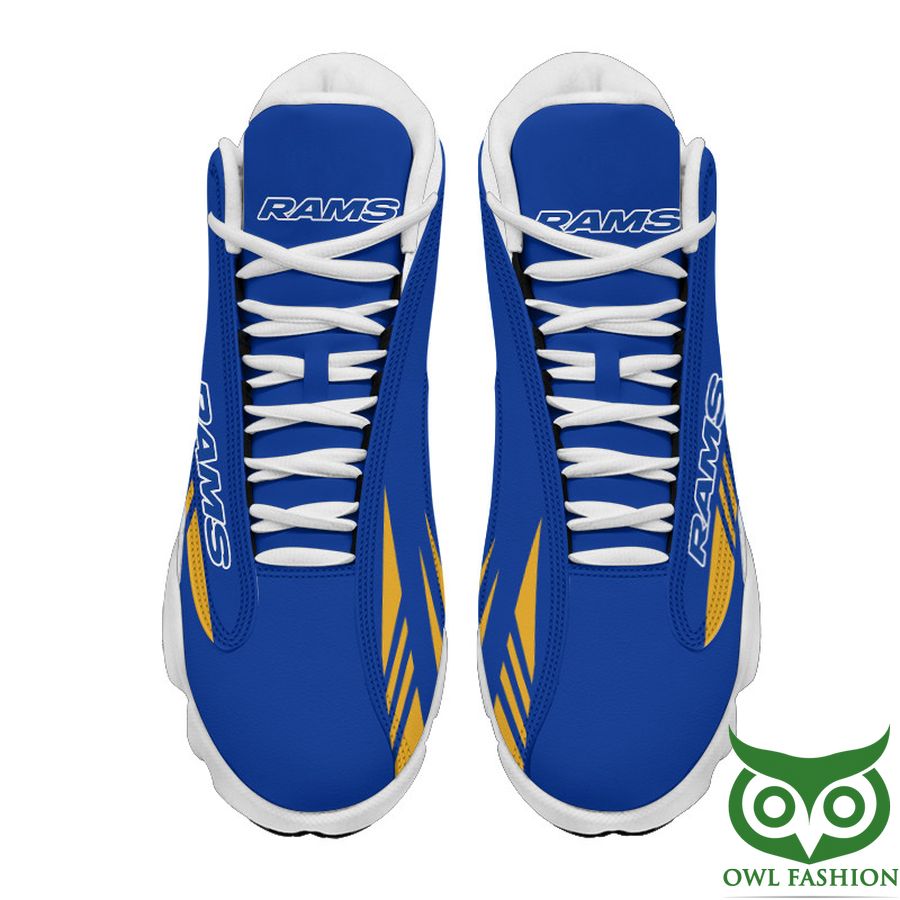 Ideafootwear Los Angeles Rams AJ13 Sneakers Shoes For Men And Women 13