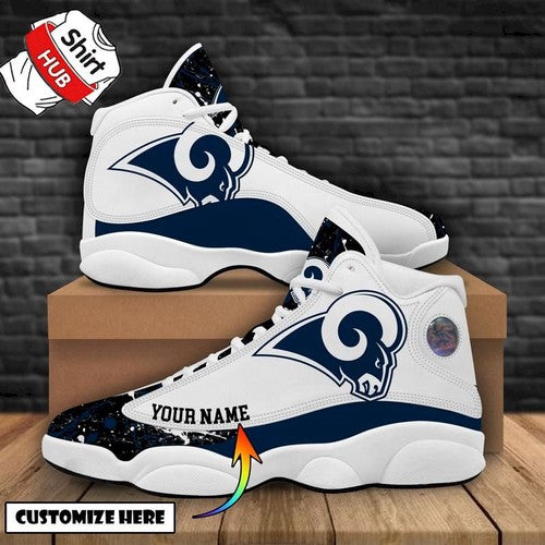 Ideafootwear Los Angeles Rams AJ13 Sneakers Shoes For Men And Women 12
