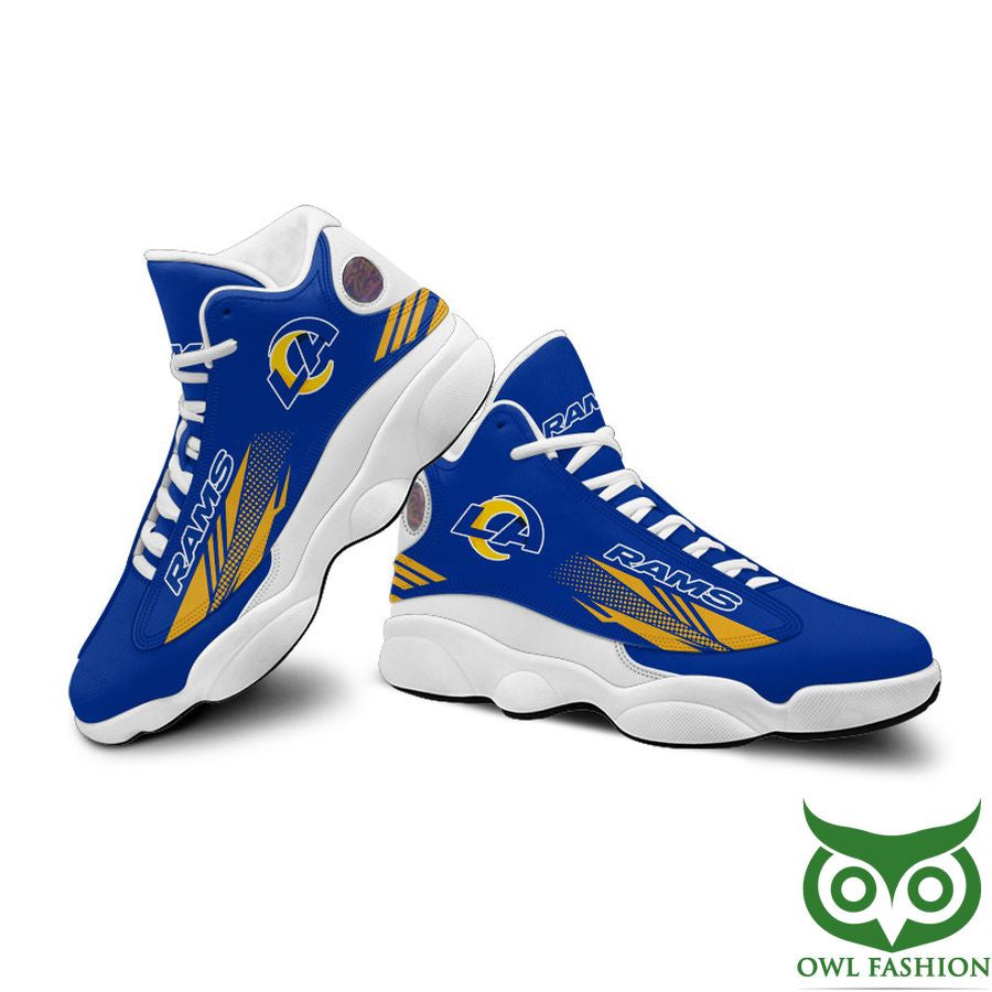 Ideafootwear Los Angeles Rams AJ13 Sneakers Shoes For Men And Women 13