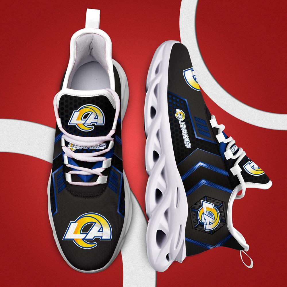 Ideafootwear Los Angeles Rams Max Soul Shoes Sneakers For Men And Women 45
