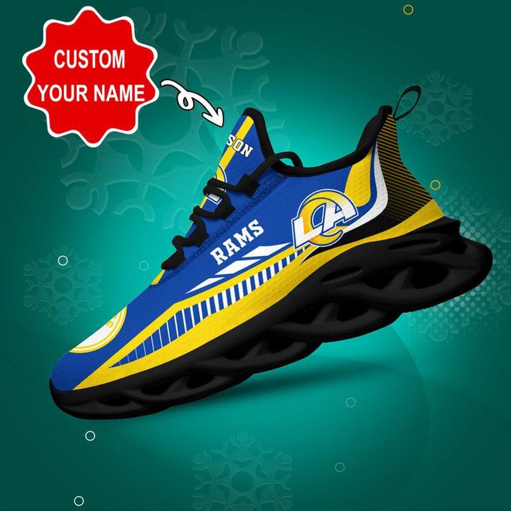Ideafootwear Los Angeles Rams Max Soul Shoes Sneakers For Men And Women 35