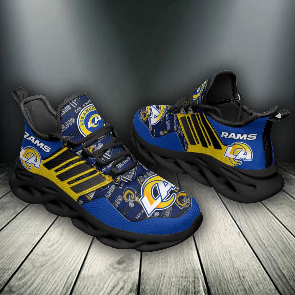 Ideafootwear Los Angeles Rams Max Soul Shoes Sneakers For Men And Women 1