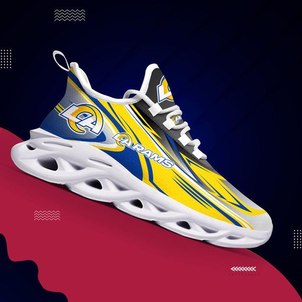 Ideafootwear Los Angeles Rams Max Soul Shoes Sneakers For Men And Women 7