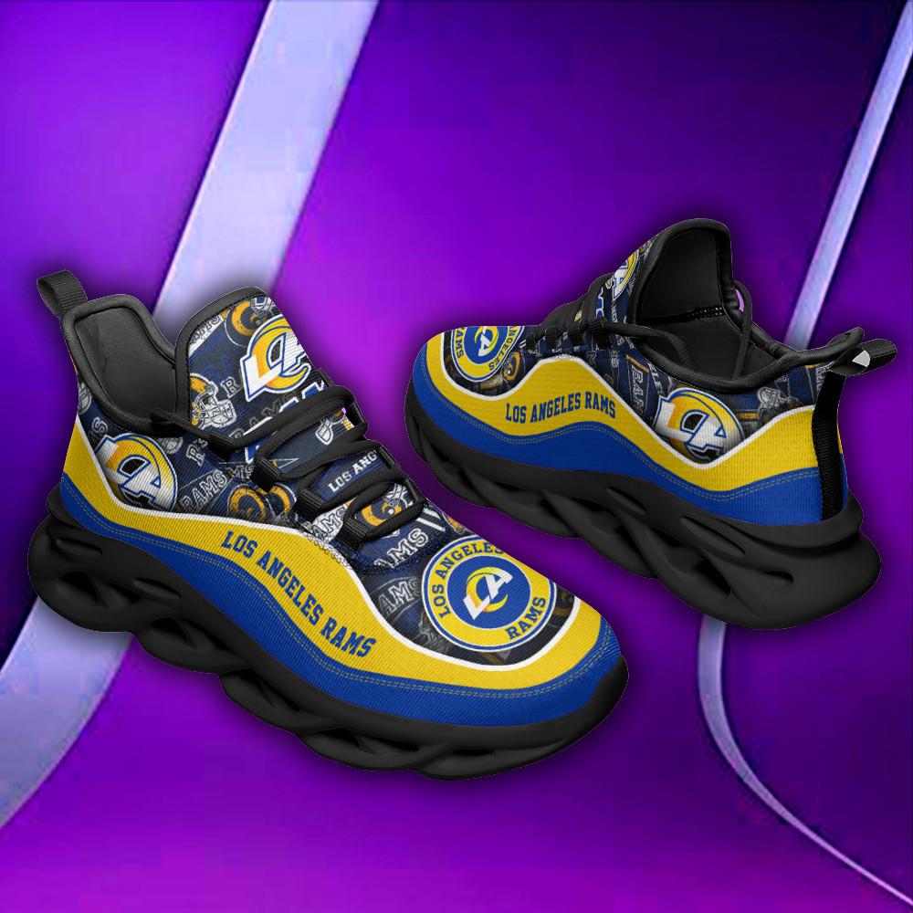 Ideafootwear Los Angeles Rams Max Soul Shoes Sneakers For Men And Women 8