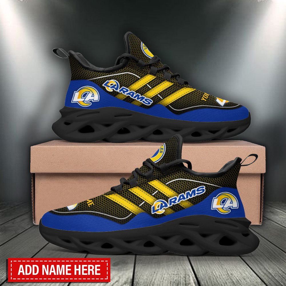 Ideafootwear Los Angeles Rams Max Soul Shoes Sneakers For Men And Women 32