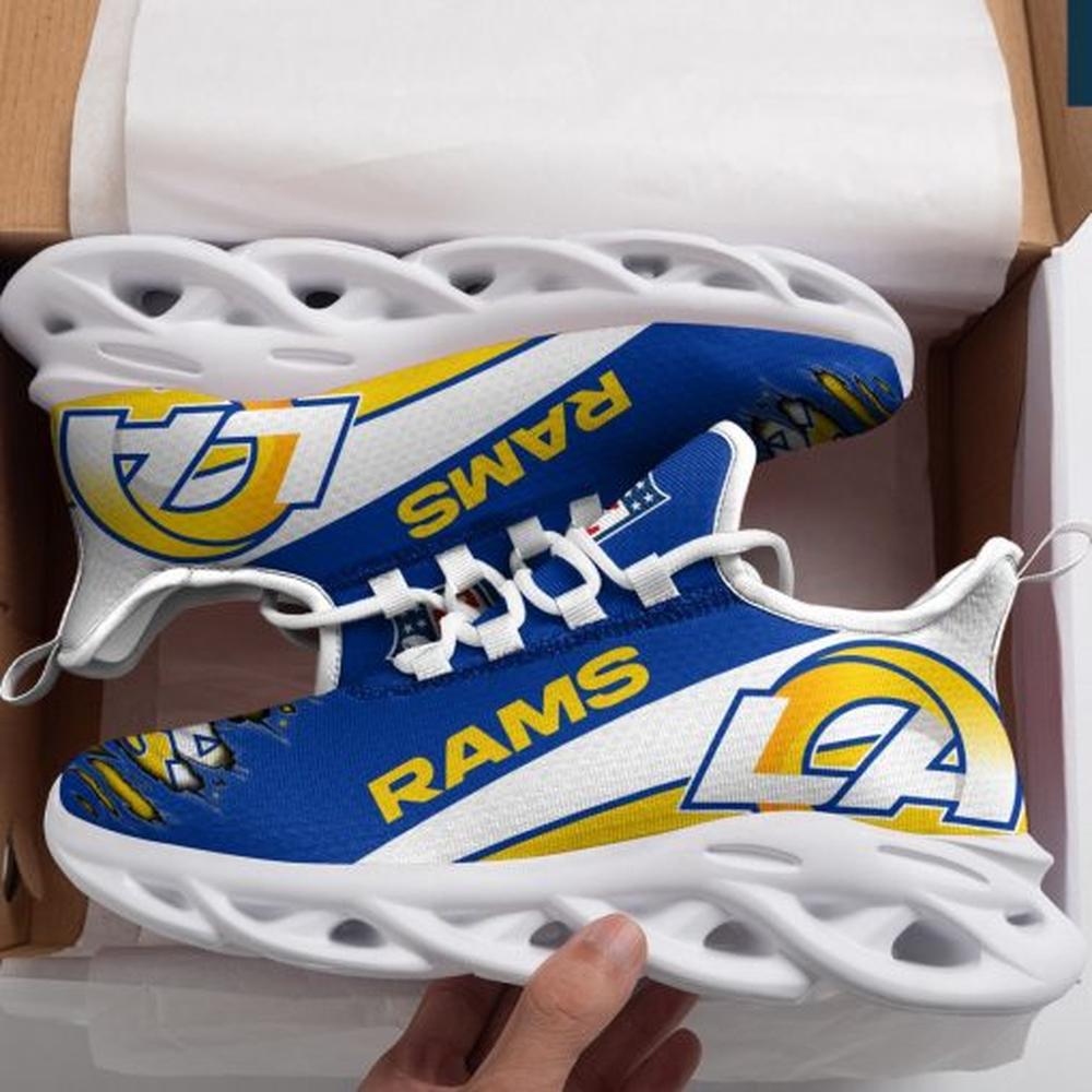 Ideafootwear Los Angeles Rams Max Soul Shoes Sneakers For Men And Women 10