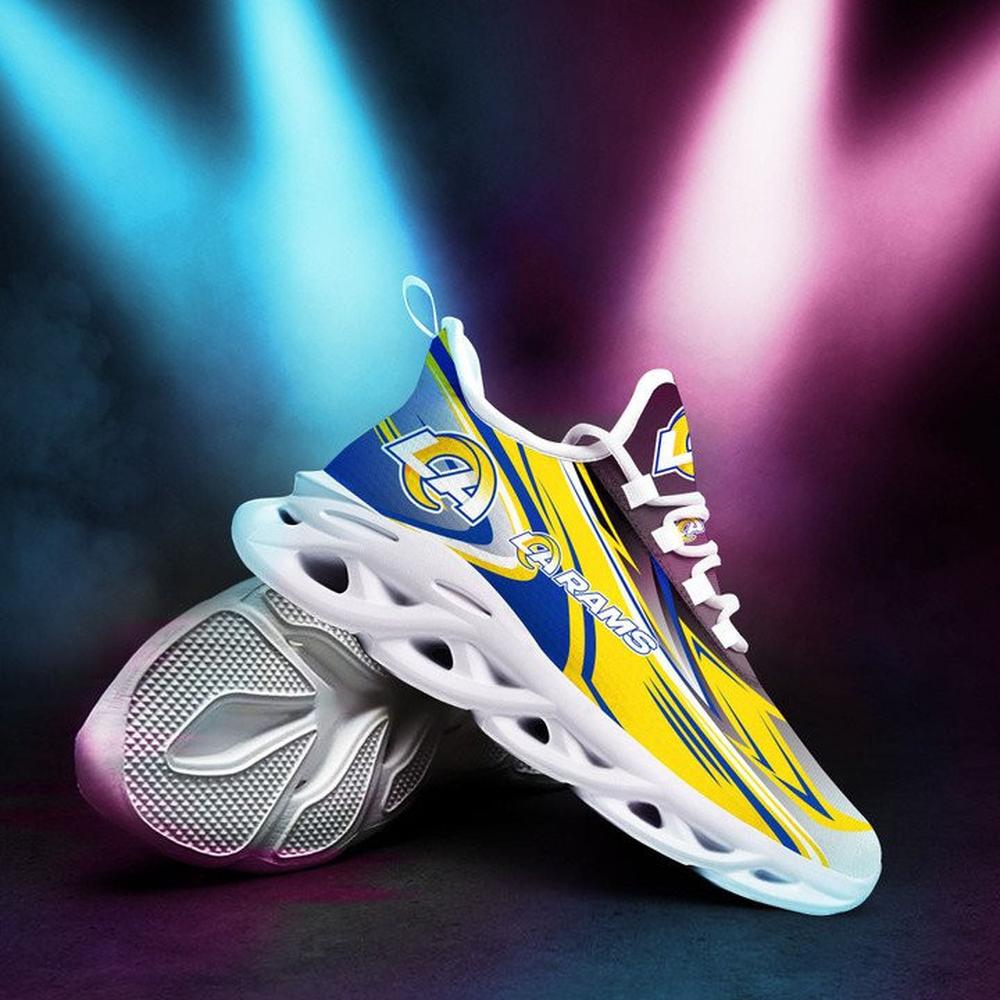 Ideafootwear Los Angeles Rams Max Soul Shoes Sneakers For Men And Women 7