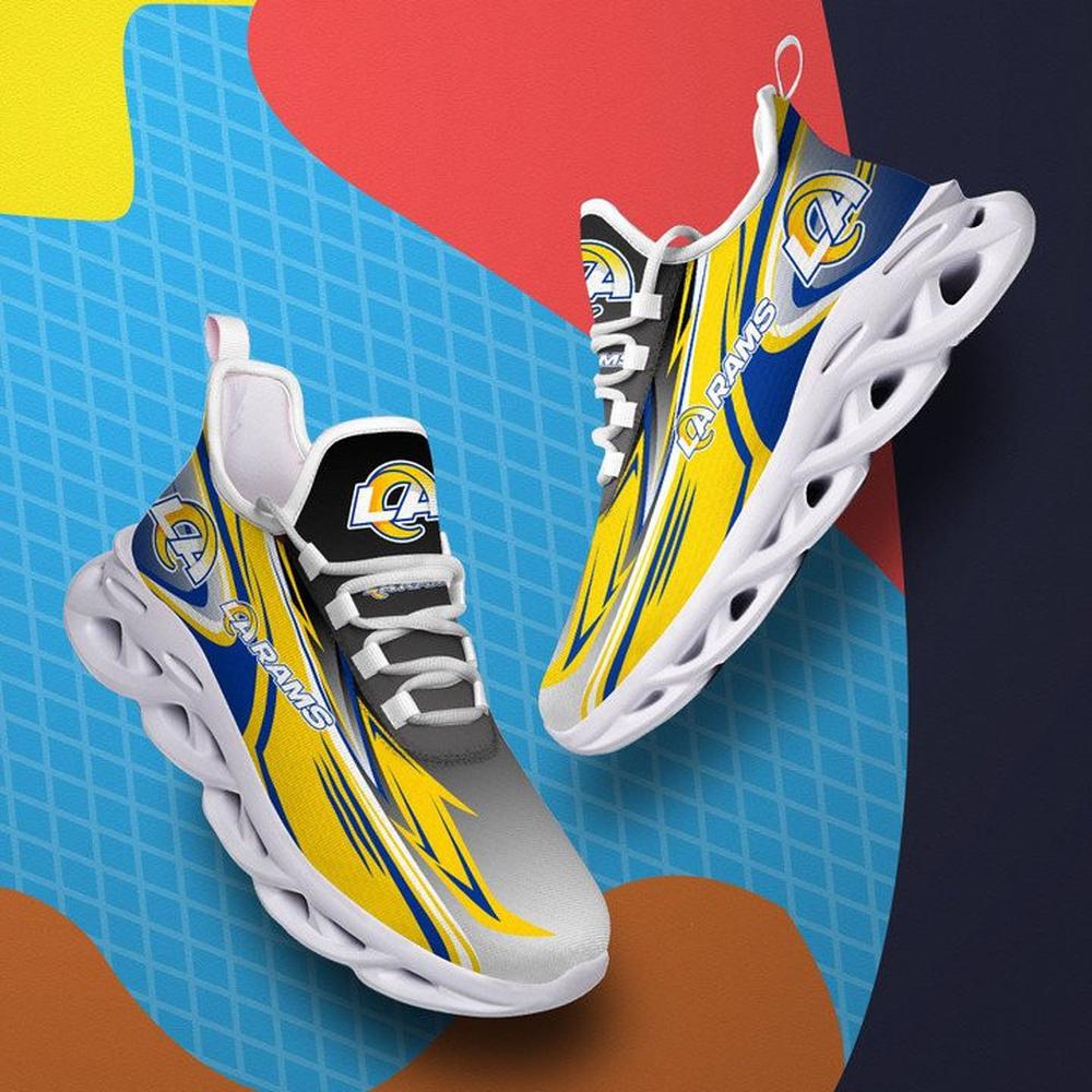 Ideafootwear Los Angeles Rams Max Soul Shoes Sneakers For Men And Women 7