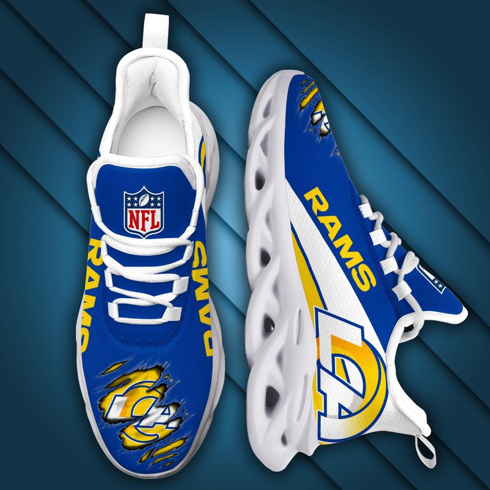Ideafootwear Los Angeles Rams Max Soul Shoes Sneakers For Men And Women 10