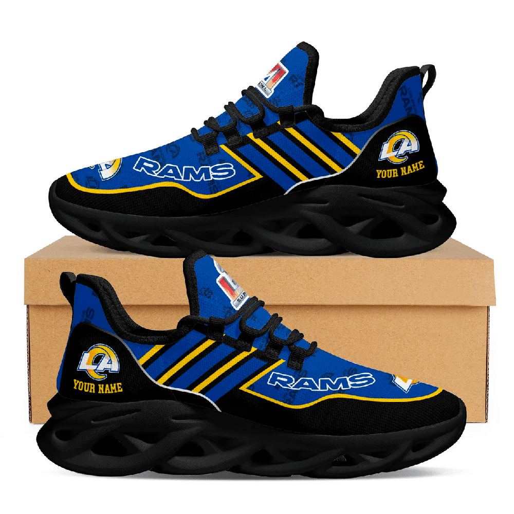 Ideafootwear Los Angeles Rams Max Soul Shoes Sneakers For Men And Women 2