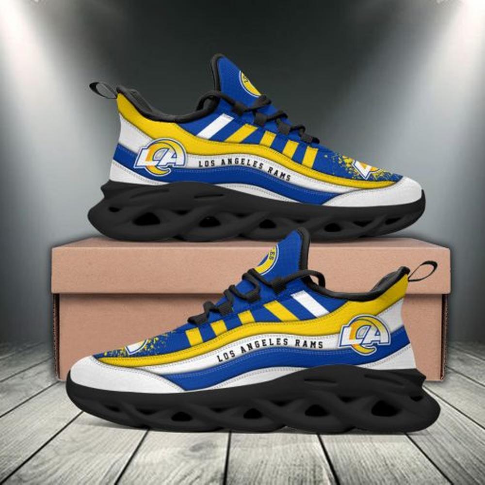 Ideafootwear Los Angeles Rams Max Soul Shoes Sneakers For Men And Women 11