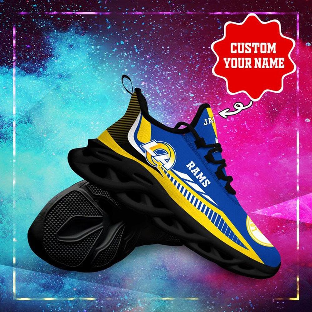 Ideafootwear Los Angeles Rams Max Soul Shoes Sneakers For Men And Women 35