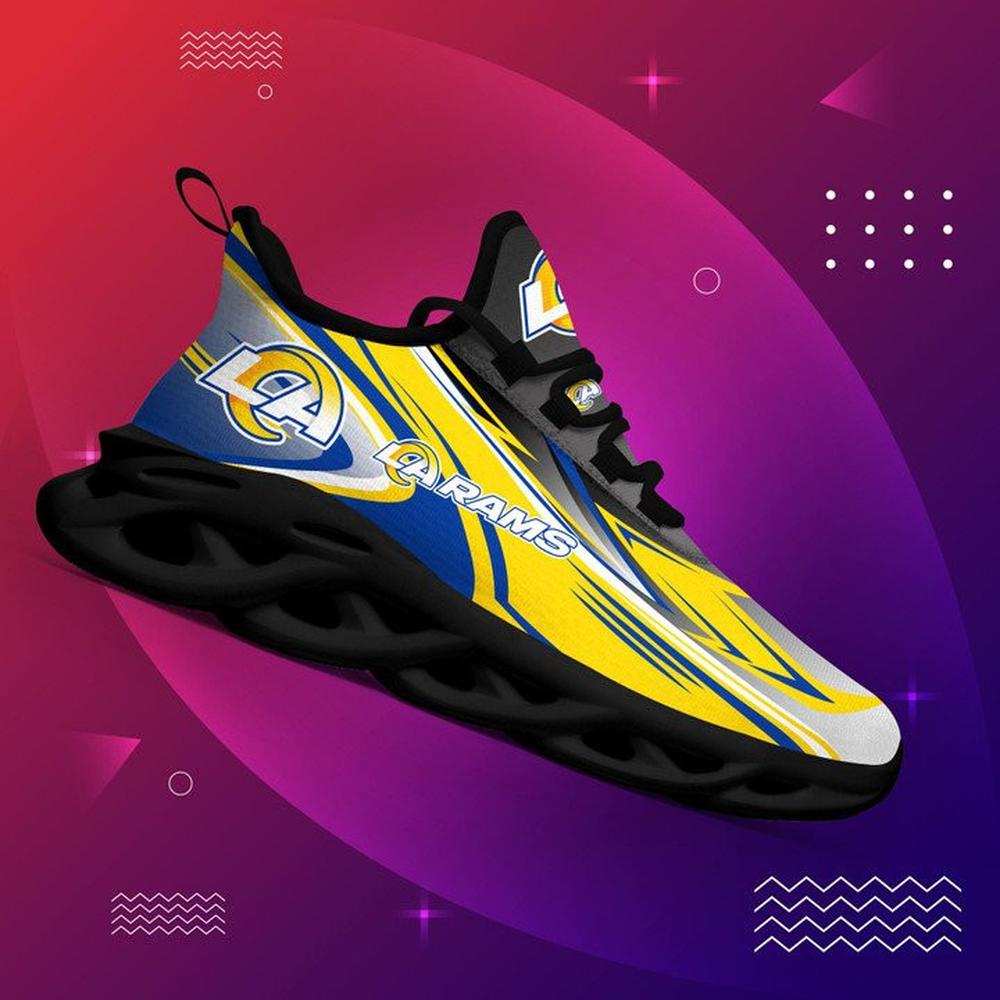 Ideafootwear Los Angeles Rams Max Soul Shoes Sneakers For Men And Women 7