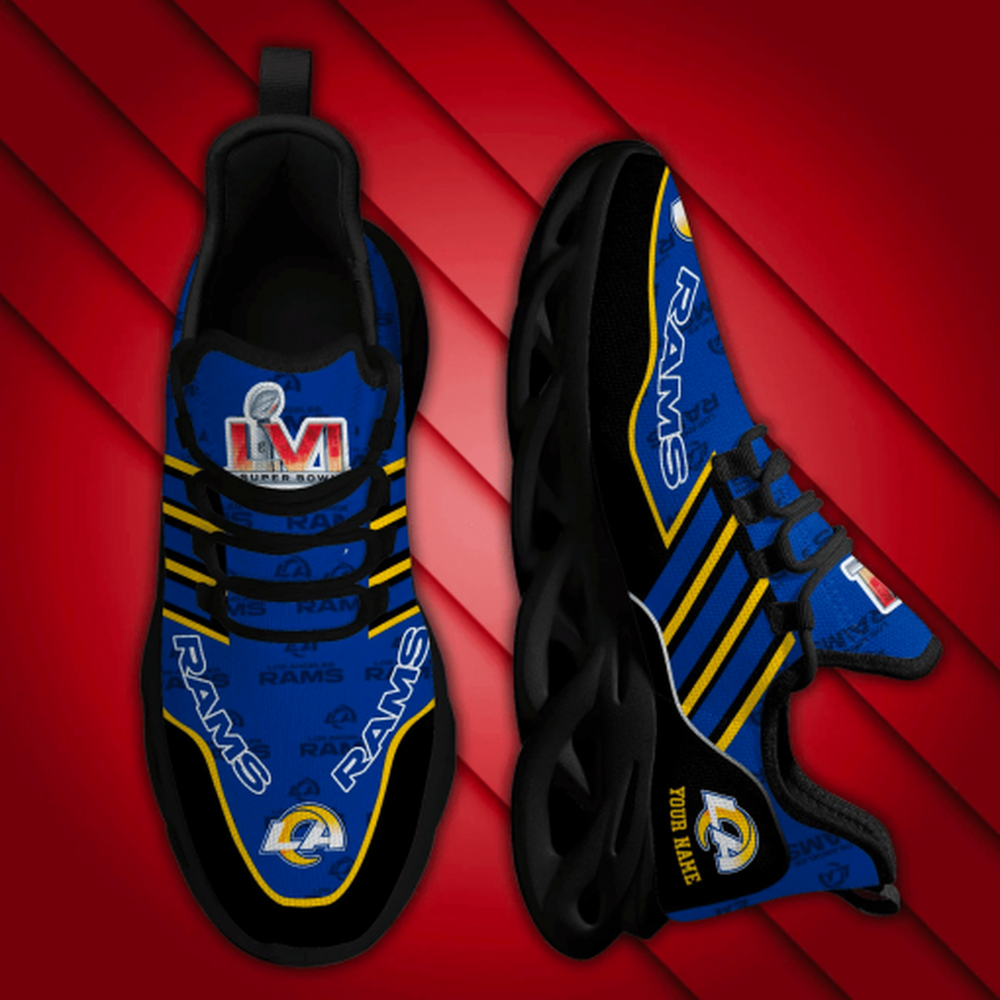Ideafootwear Los Angeles Rams Max Soul Shoes Sneakers For Men And Women 2