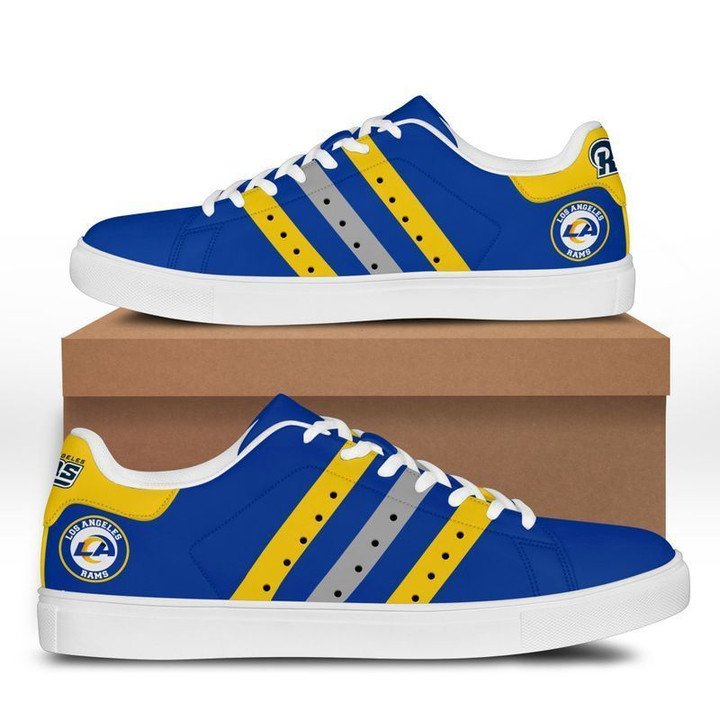 Ideafootwear Los Angeles Rams Skate Stan Shoes Sneakes For Men And Women 2
