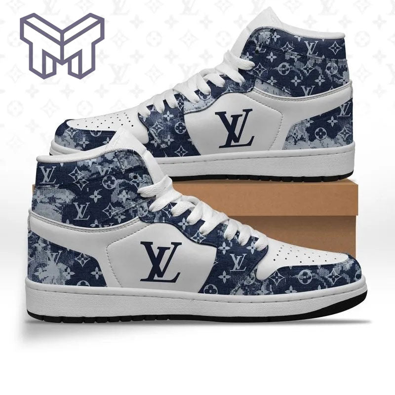 Ideafootwear Louis Vuitton AJ1 High Sneakers Shoes For Men And Women 8