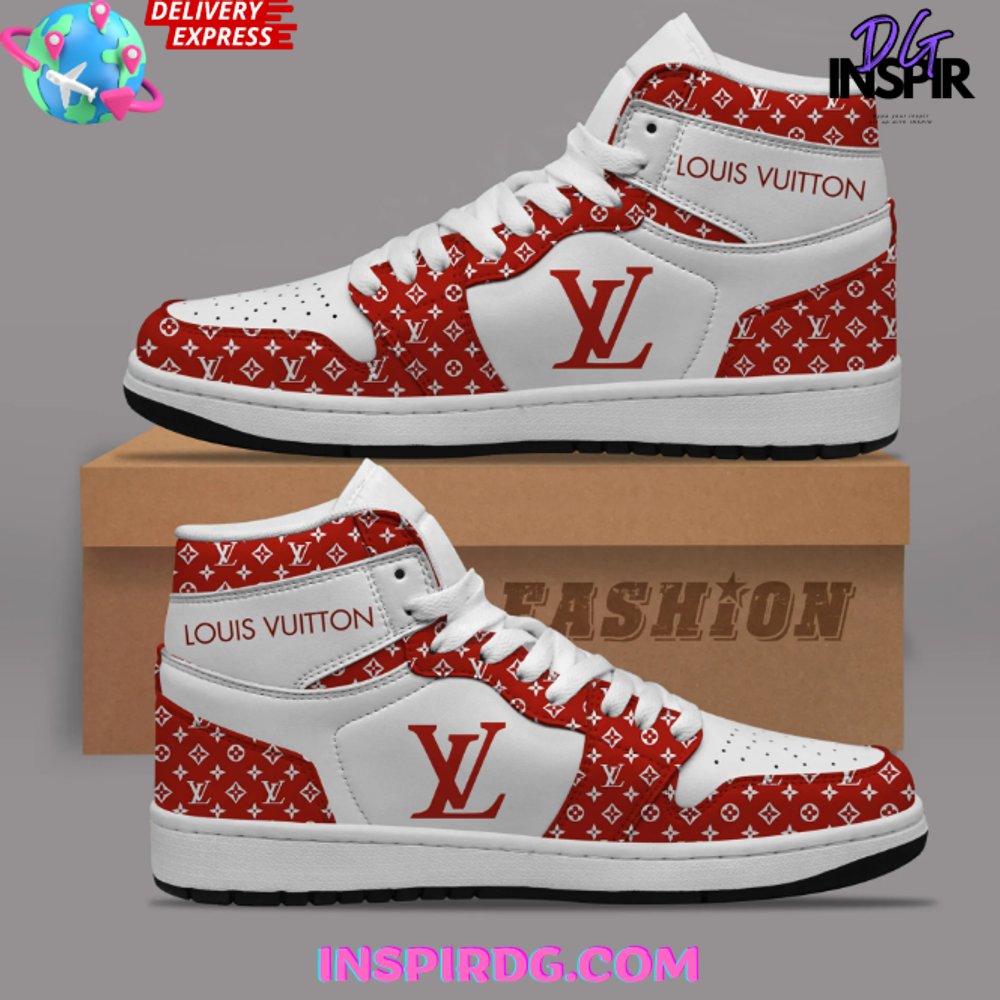 Ideafootwear Louis Vuitton AJ1 High Sneakers Shoes For Men And Women 10