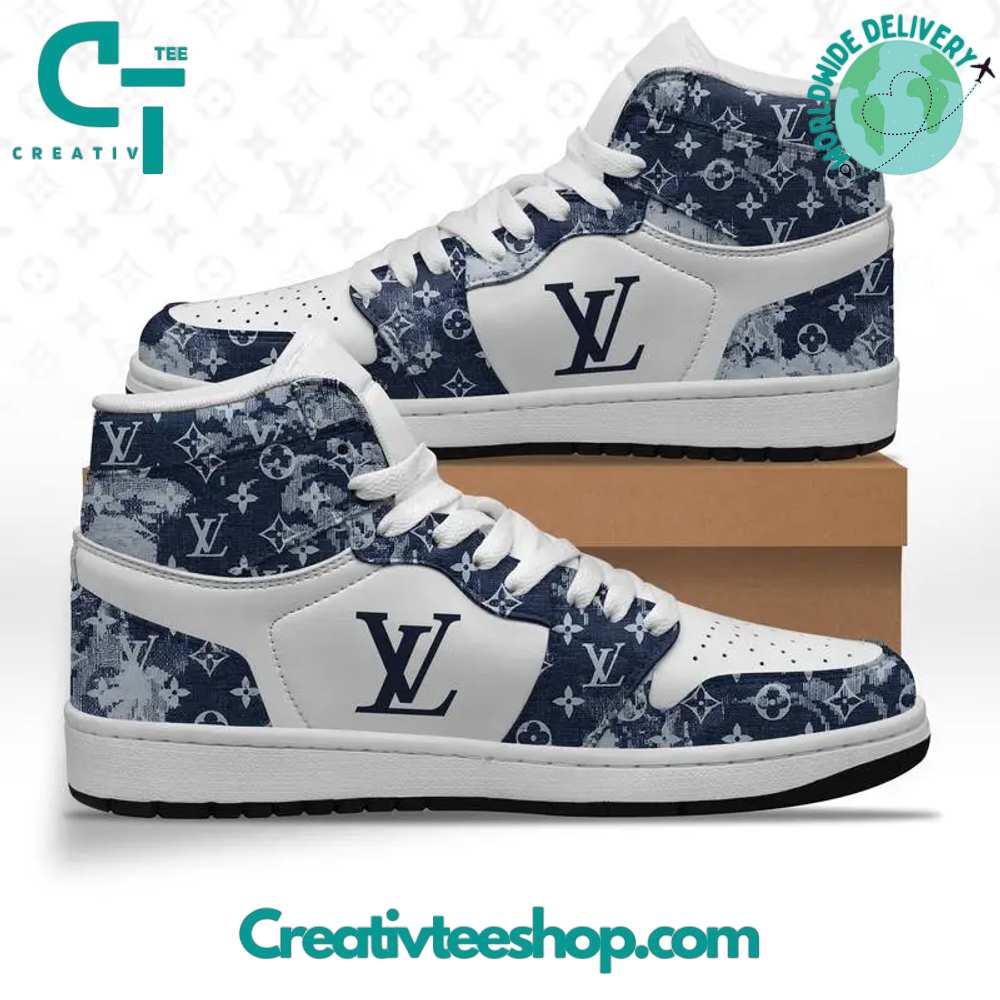 Ideafootwear Louis Vuitton AJ1 High Sneakers Shoes For Men And Women 15