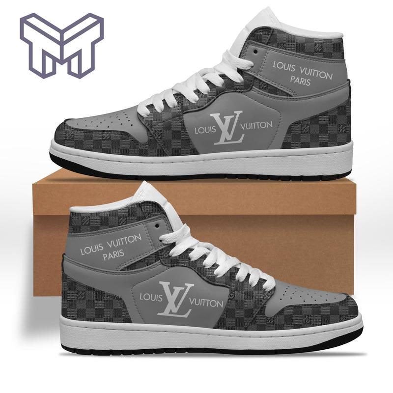 Ideafootwear Louis Vuitton AJ1 High Sneakers Shoes For Men And Women 6