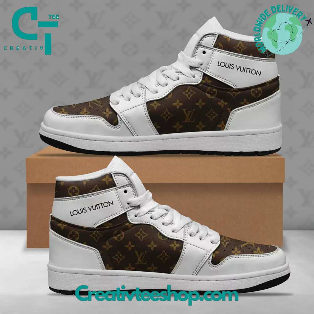 Ideafootwear Louis Vuitton AJ1 High Sneakers Shoes For Men And Women 14