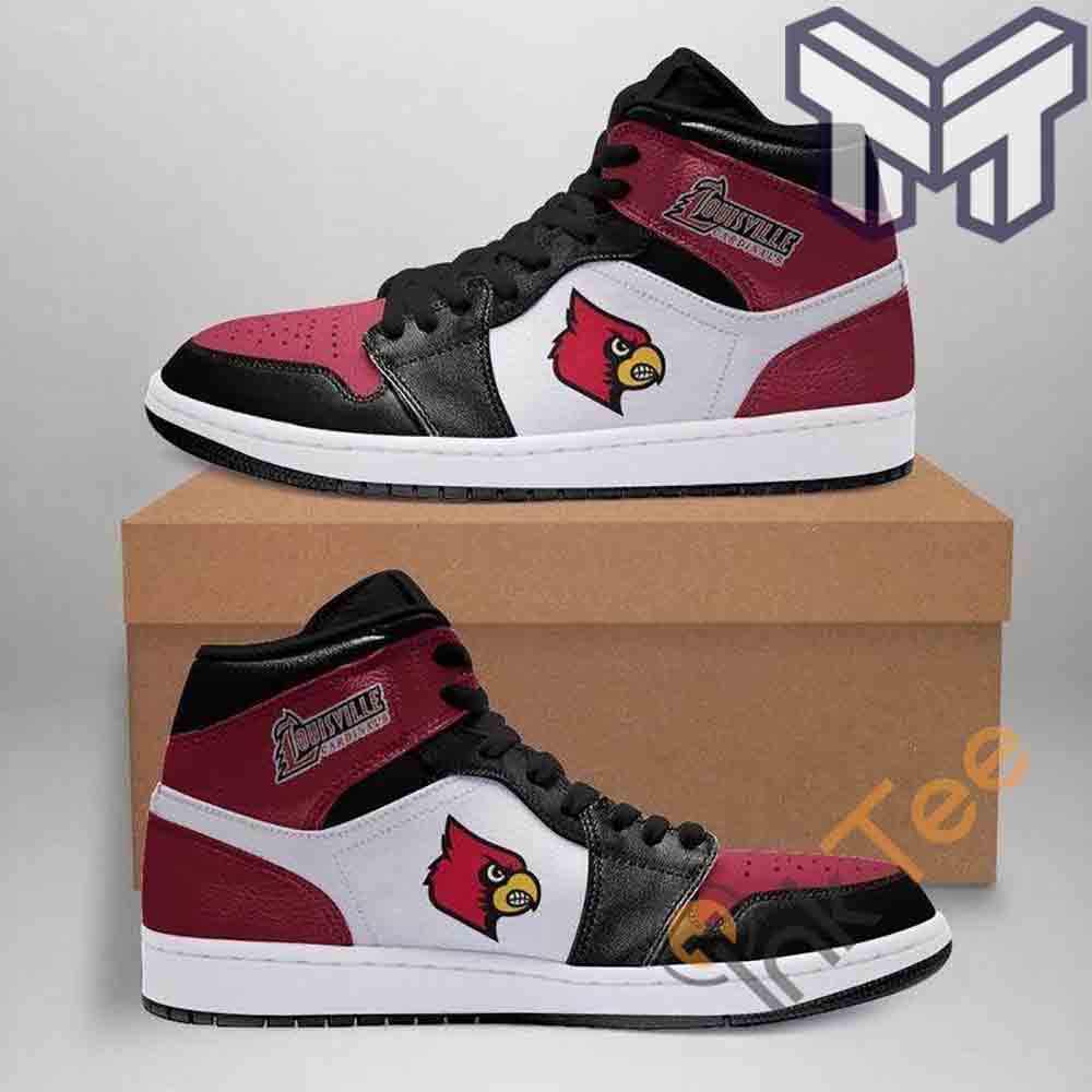 Ideafootwear Louisville Cardinals AJ1 High Sneakers Shoes For Men And Women 2