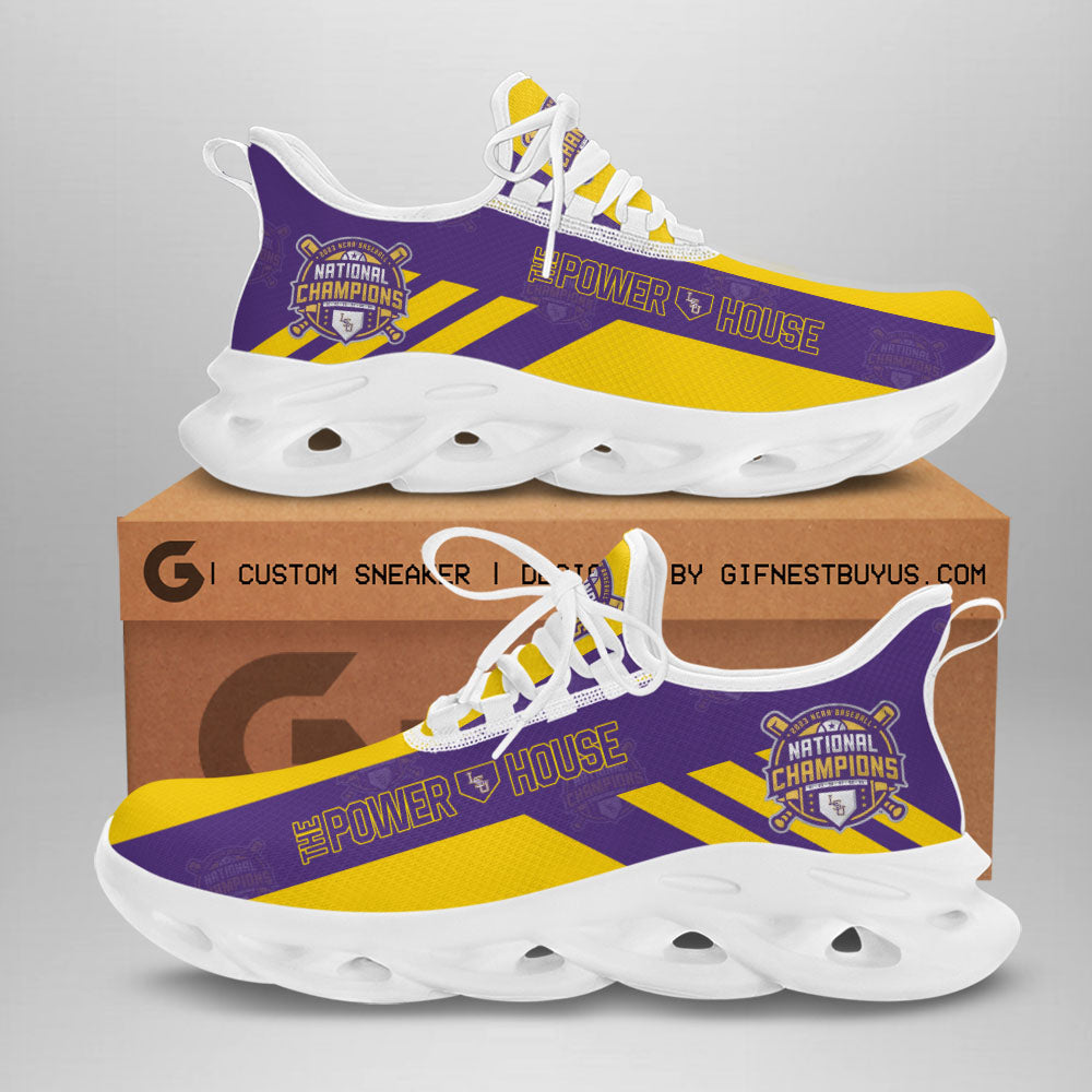 Ideafootwear LSU Tigers Max Soul Shoes Sneakers For Men And Women 1