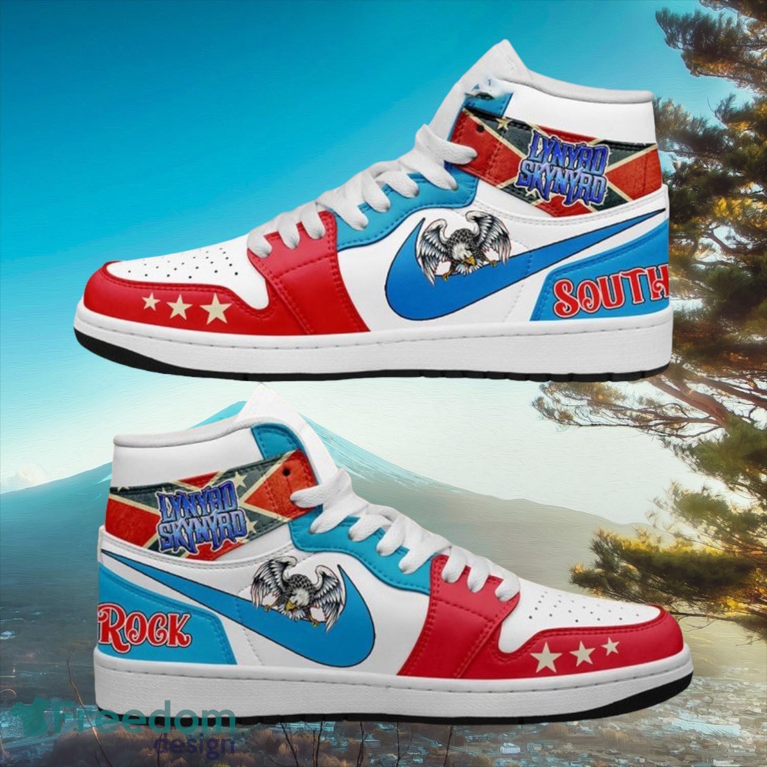 Ideafootwear Lynyrd Skynyrd AJ1 High Sneakers Shoes For Men And Women 3