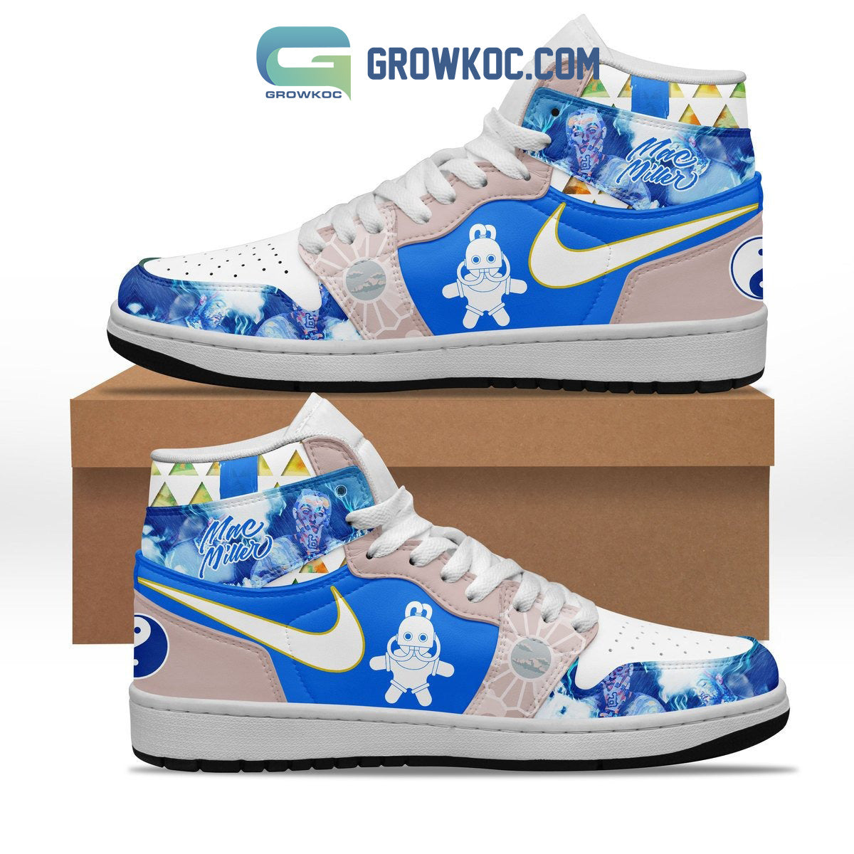 Ideafootwear Mac Miller AJ1 High Sneakers Shoes For Men And Women 1