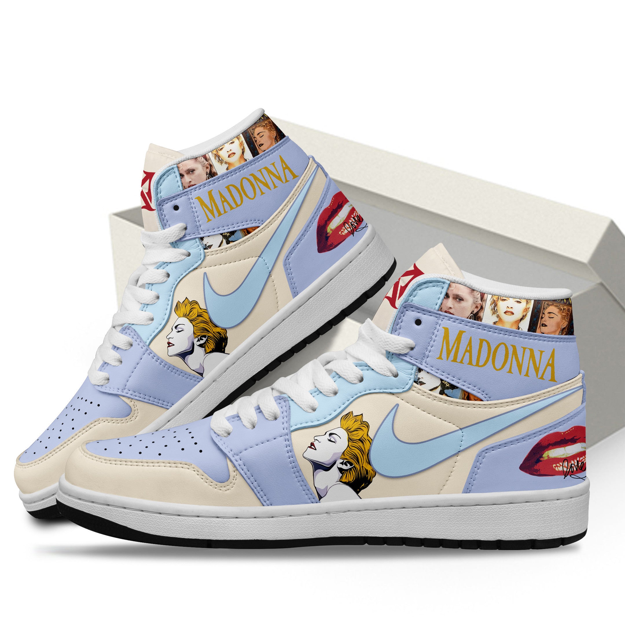 Ideafootwear Madonna AJ1 High Sneakers Shoes For Men And Women 5